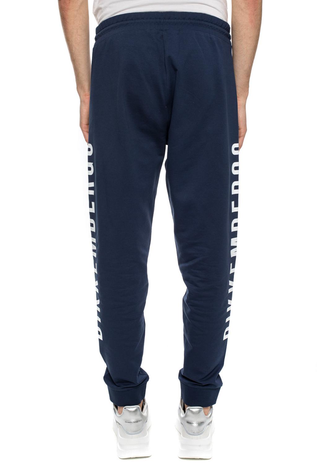 Navy blue Logo sweatpants Dirk Bikkembergs Vitkac Spain